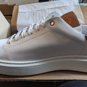 New Classic Legend London Sneakers in White & Dark Vachetta